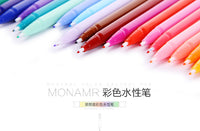 Fiber pen 24 color set neutral ink pen hook line pen candy color hand account pen student stationery art supplies