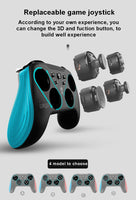 AOOKGAME  Bluetooth Wireless Joystick Game Console Controller with LED Light for Nintend Switch PC Android NS