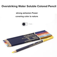 NYONI Artist Soft Watercolor Pencils Professional Water Soluble Colored Pencils Kit For Drawing Painting Kids Art Supplies