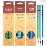 NYONI  10/12Pcs 14B Pencil Set Dedicate Charcoal Pencil Soft Medium Hard Painting Pencils Sketch Pencil Art Supplies Staionery