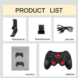 AOOKGAME  Wireless Bluetooth 3.0 Game Controller Terios T3/X3 For PS3/Android Smartphone Tablet PC With TV Box Holder T3+ Remote Gamepad