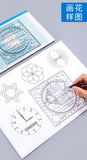 Creative Multifunctional Drawing Ruler Mathematical Geometry Template Student Scribe Handbook Design Drawing Ruler