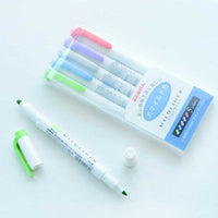 5Pcs/Set Zebra Mildliner Pen Mild Liner Double Headed Highlight Pen Drawing Marker Pens Scribble Stationery