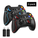AOOKGAME  Gamepad Wireless Joystick For Android Smart TV Box Gamepad For Android Phone PC PS3 Joypad (Blue+Red)