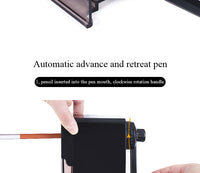 Hand-cranked pencil sharpener Pencil tip thickness can be adjusted Art pencil charcoal special sketch pencil sharpener