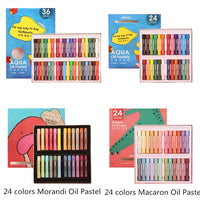 Maries Soft Oil Pastel 12/24/36 Artist Aqua Oil Pastel Washable Graffiti Painting Drawing Crayon Pen for Painting Art Stationery