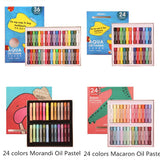 Maries Soft Oil Pastel 12/24/36 Artist Aqua Oil Pastel Washable Graffiti Painting Drawing Crayon Pen for Painting Art Stationery