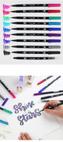 Tombow ABT Dual Brush Pen Art Markers Calligraphy Drawing Pen Set Bright Blendable Brush Fine Tip Watercolor lettering