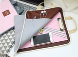 Office Supplies A4 multi-function Canvas zipper multi-layer file bag portable computer bag mobile briefcase Organizer