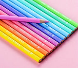 Marco 12/24 Soft Macarone Colored Pencils Non-toxic Color Pencil Drawing Pencil Set for School kids Art Supplies