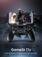 Bluetooth 4.0 and 2.4GHz Wireless Gamepad Mobile Game Controller for Android / PC / SteamOS PUBG Call of Duty COD