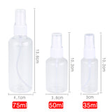 3pcs/set Portable small watering can watercolor moisturizing 35/50/75ml DIY painting spray bottle travel sub-packing