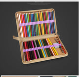 School Pencil Case Canvas 36/48/72 Holes Pencilcase Bag Profession Pen Box Penal for Boy Girl Art Marker Storage Pouch Penalties