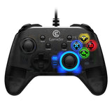 AOOKGAME USB Wired Game Controller for Windows 7/8/10 PC Gamepad with Vibration and Turbo Joystick for Steam Games