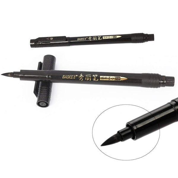 Black Ink Calligraphy Brush Pens Hand Lettering Pens Waterproof Pigment  Sketch Markers Drawing Art Supplies
