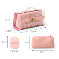 Korea Transparent Pencil Bag Pencil Case Multifunction Pencilcase Cosmetic Bag For kid Pen Box Tools Storage School Supplies