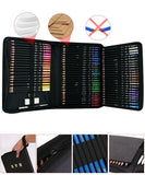 75pcs Professional Oil Colored Pencils Set with Pencils Cases Artist Drawing Pencils Color Pencil Painting School Supplies