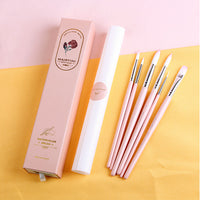 6 watercolor brushes pink set hook line gouache painting pen professional soft acrylic brush art painting supplies