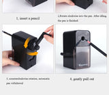 Hand-cranked pencil sharpener Pencil tip thickness can be adjusted Art pencil charcoal special sketch pencil sharpener