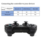 AOOKGAME  Support Bluetooth Wireless Controller For SONY PS3 Gamepad For PS3 Console Joystick For Sony Playstation 3 PC For PS3 Controller