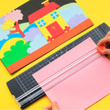 Small paper cutter A4 portable paper cutter cut manual cut photo paper envelope cut stationery student art supplies