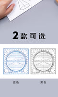 Creative Multifunctional Drawing Ruler Mathematical Geometry Template Student Scribe Handbook Design Drawing Ruler