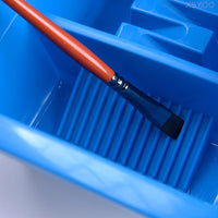 Mont Marte Brush Washing Bucket 12 Hole Multifunction Plastic Wash Pen Barrel Brush Washer Box Easy Cleaning Drying Art Supplies