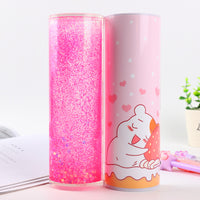 Multifunctional creative pencil case password lock quicksand stationery box large capacity office stationery school supplies