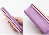 KUKUYO Zipper Pencil Case Beautiful Canvas Pencil Pouch Cute Pattern Fountain Kid Pen Bag Pen Pouch Japanese School Supplies