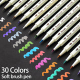 30Colors Metallic Soft Brush Marker Pen DIY Scrapbooking Crafts For Drawing Photo Album Scrapbooking Crafts Card Making