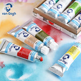 Van Gogh 40 Colors Professional Watercolor Paint Tube Blue Green 10ml Watercolour For Painting Aquarel Aquarelle Art Supplies