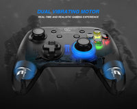 AOOKGAME USB Wired Game Controller for Windows 7/8/10 PC Gamepad with Vibration and Turbo Joystick for Steam Games