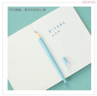 Kawaii 1pc Simple fountain pen calligraphy fine pen For Child Scrapbook DIY Student Writing office Supplies