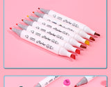 CHENYU 80PCS Alcohol Art Markers Set Manga Drawing Markers Pen Alcohol Based Sketch Felt-Tip Oily Twin Brush Pen Art Supplies