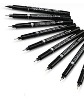 Know 9 Pcs/set Needle Tip Graphic Drawing Pen Water-based Waterproof Pigment Ink Micron Liner Marker Sketching pen