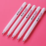 5Pcs 1.0MM White Highlight Pen Student Sketch Drawing Graffiti Art Markers Comic Design Hook Liner Pen Stationery Art Supplies