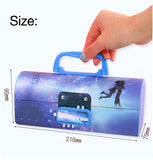 Multi-function Pencil Case 3 Layer Pen Box Large Capacity Pencilcase Stationery Box for Girls Password Lock School Supplies