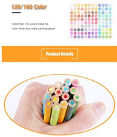 Brutfune 48/72/120/160 Colors Wood Colored Pencils Set Lapis De Cor Oil Color Pencil For School Drawing  Gifts kids Art Supplies