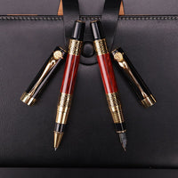 High Quality Luxury Golden Metal Fountain Pen Writing Business Pen Signature Ink Pen Nib 0.5MM Gift School Supplies Stationery