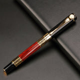 High Quality Luxury Golden Metal Fountain Pen Writing Business Pen Signature Ink Pen Nib 0.5MM Gift School Supplies Stationery