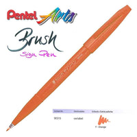 Japan Pentel Fude Touch SES15C Flexible tip sign pens soft brush pen calligraphy hand lettering Sketch Painting Drawing