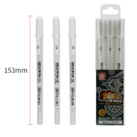 Japan SAKURA cherry blossom highlight pen gold/silver/white painting handmade diy professional black card sketch art supplies