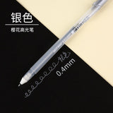 Japan SAKURA cherry blossom highlight pen gold/silver/white painting handmade diy professional black card sketch art supplies