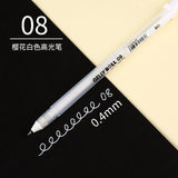 Japan SAKURA cherry blossom highlight pen gold/silver/white painting handmade diy professional black card sketch art supplies