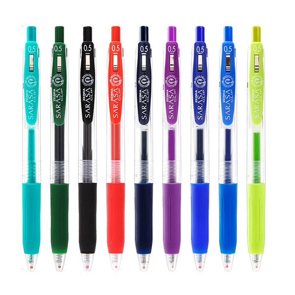 Mildliner Zebra Journaling Pen Set 14 pc Sarasa Clip