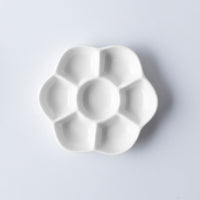 Jingdezhen Ceramic Palette round flower Paint dish For Watercolor Gouache Painting Plum Flower Palette Art Supplies