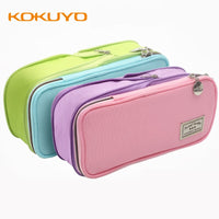 KUKUYO Zipper Pencil Case Beautiful Canvas Pencil Pouch Cute Pattern Fountain Kid Pen Bag Pen Pouch Japanese School Supplies