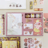 Kawaii Notebook Journal Girls DIY Agenda Planner Organizer Spiral Note Book Set Cute Travel Handbook with tool