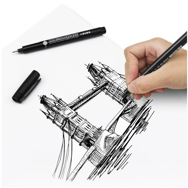 Know 9 Pcs/set Needle Tip Graphic Drawing Pen Water-based Waterproof –  AOOKMIYA