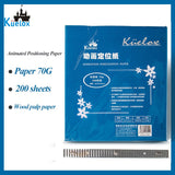 AOOKMIYA Kuelox 200 folhas de animação posicionamento papel resistente liso estável 3 buraco posicionamento design boa transparência papelaria escola